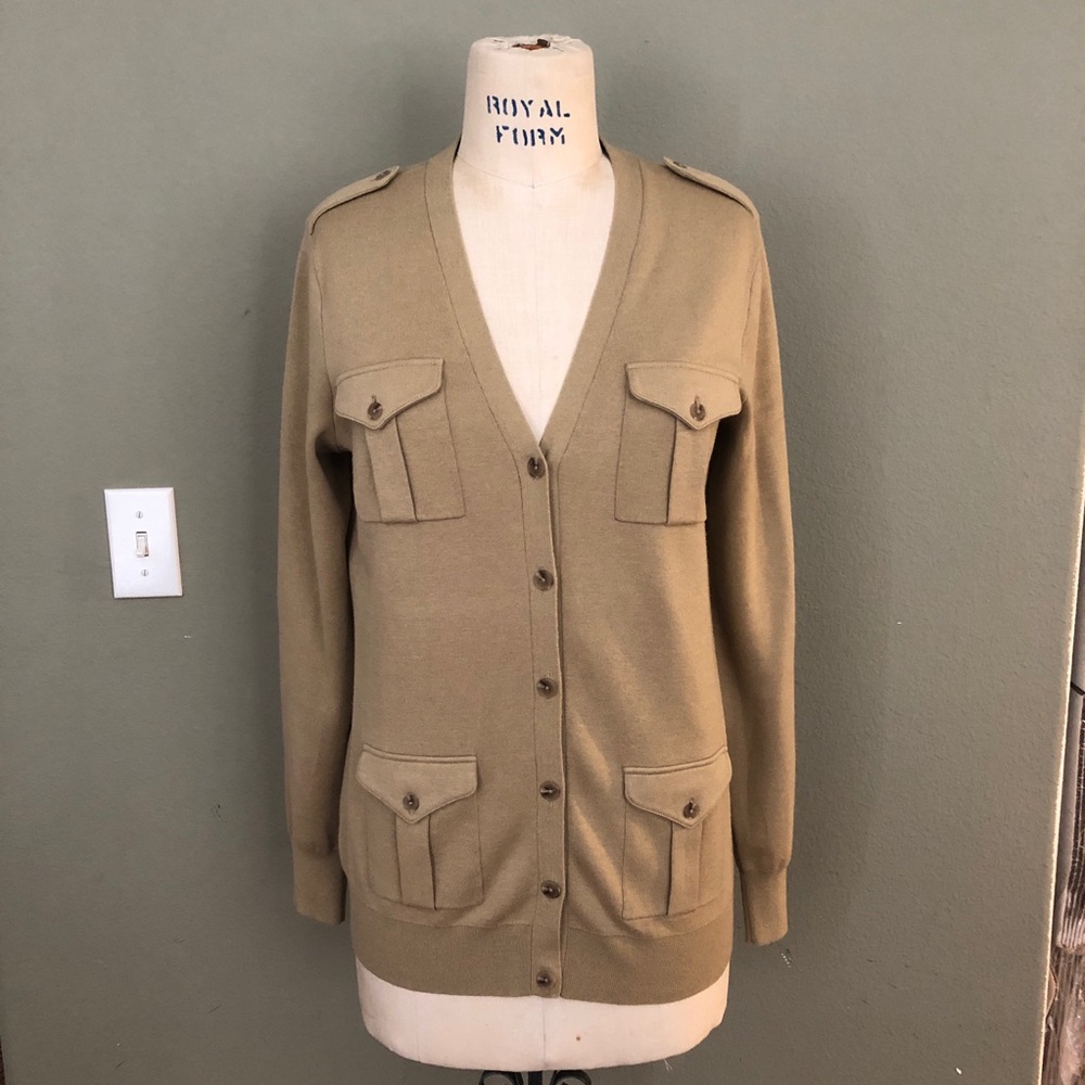 Ralph Lauren Cashmere Cotton Blend Cardigan